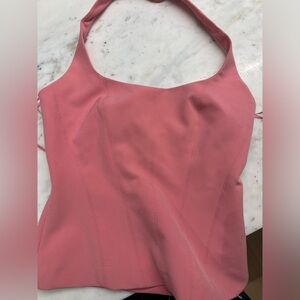 NWT Zara Halterneck top in pink XS